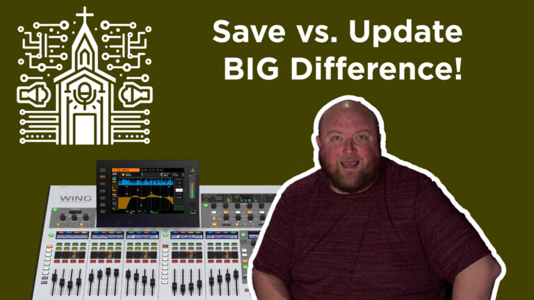 Snapshot Essentials on Behringer Wing: Save vs. Update Explained
