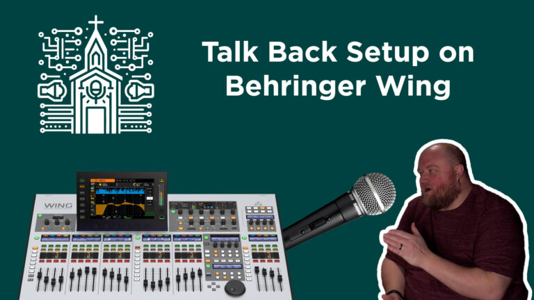 Setting Up a TalkBack Mic on the Behringer Wing: A Step-by-Step Guide