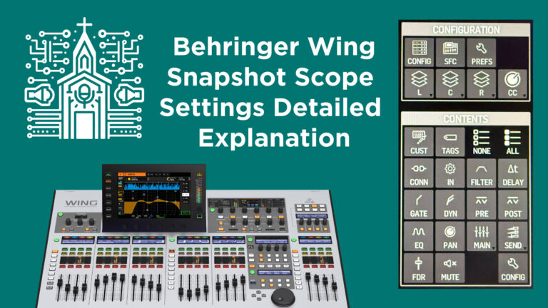 Behringer Wing: A Detailed Guide to Snapshot Scope Settings