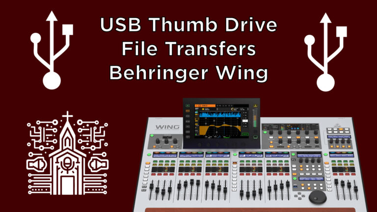 How to Transfer Files Between a USB Drive and the Behringer Wing Sound Board