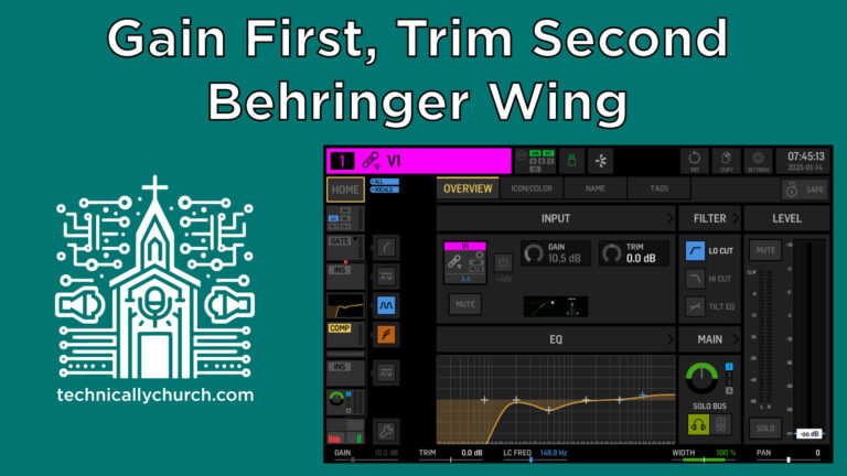 Understanding Gain vs. Trim on the Behringer WING Digital Console