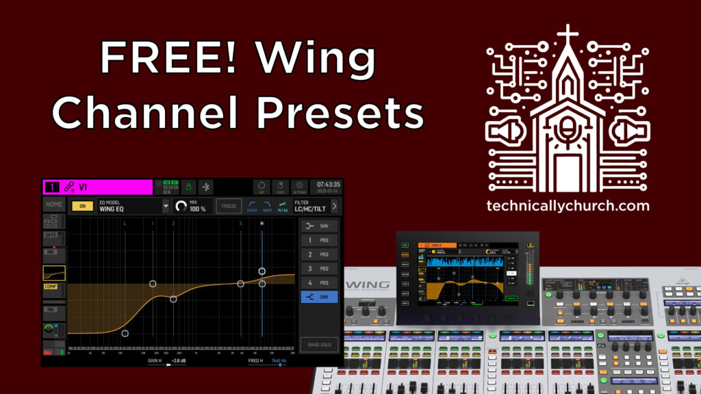 FREE Behringer Wing Channel Presets + How to Use Them! – Technically Church