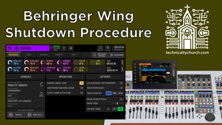 Behringer WING Shutdown: The Secret Setting You Should Be Using