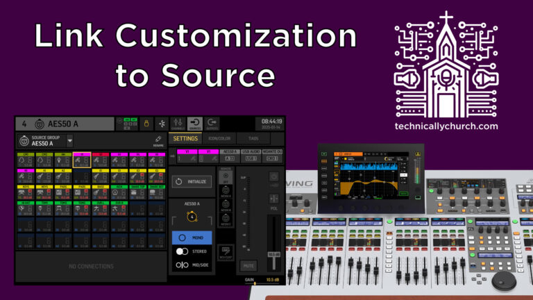 Behringer WING – What “Link Customization to Source” Actually Does!