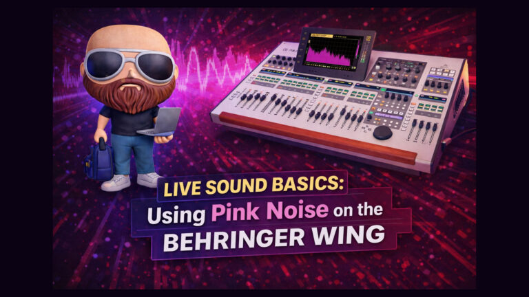 How to Set Up Pink Noise on the Behringer WING for Room Tuning