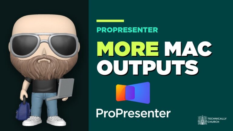 How to Set Up a ProPresenter Computer for Church (Outputs)
