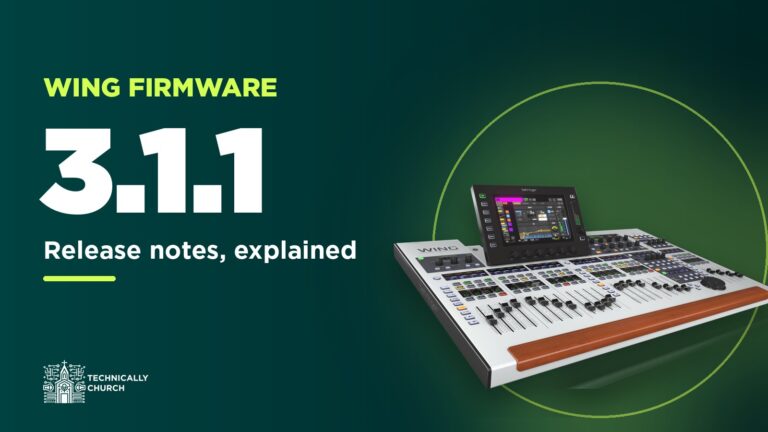 Behringer Wing firmware 3.1.1 release notes
