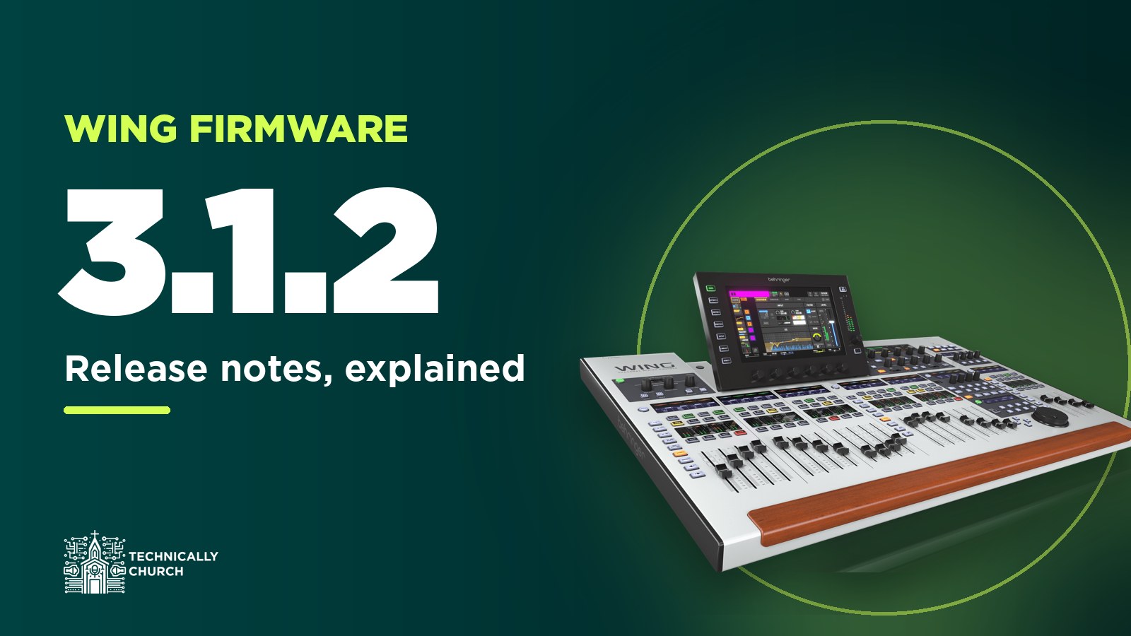 Behringer Wing firmware 3.1.2 release notes